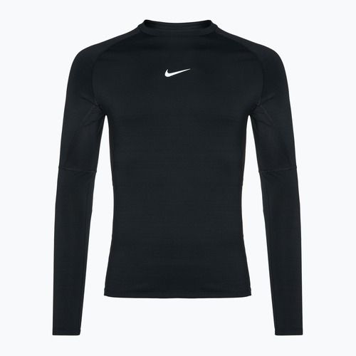 Pánské tréninkové tričko s dlouhým rukávem Nike Pro Warm LS black/ white