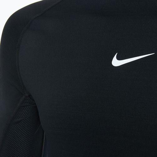Pánské tréninkové tričko s dlouhým rukávem Nike Pro Warm LS black/ white