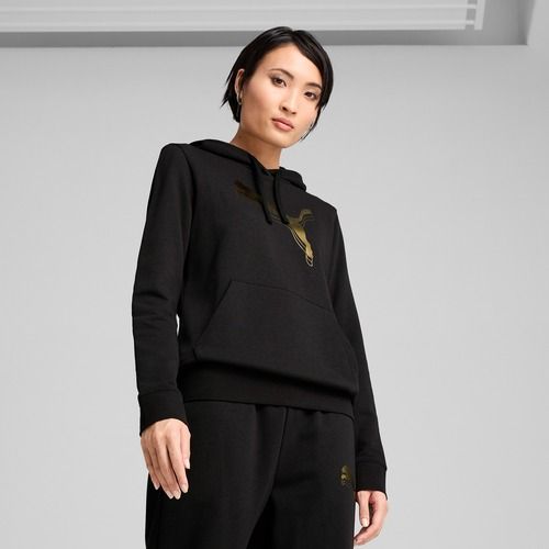 Dámská mikina PUMA  ESS Metalic Hoodie TR puma black/metallic gold