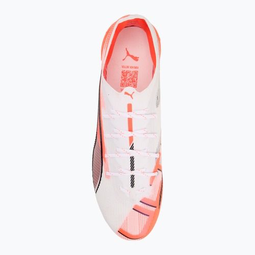 Pánské kopačky PUMA Ultra 5 Ultimate FG puma white/puma black/glowing red