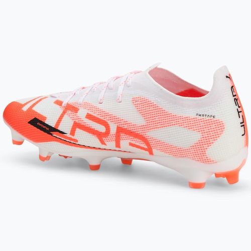 Pánské kopačky PUMA Ultra 5 Pro FG/AG puma white/puma black/glowing red