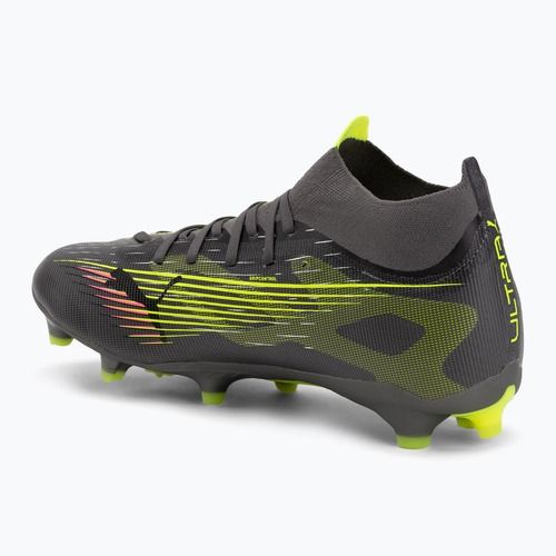 Pánské kopačky PUMA Ultra 5 Match+ FG/AG matte aged silver/yellow alert/puma aged silver