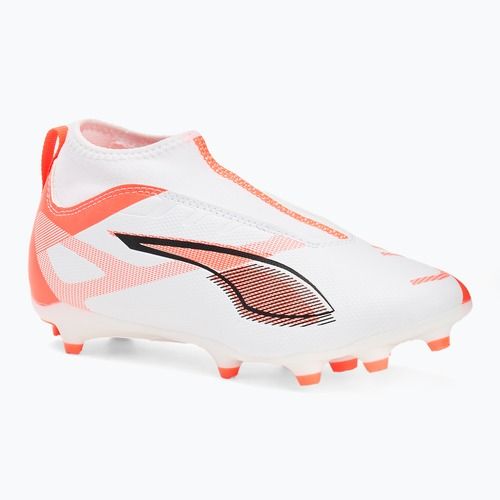 Dětské kopačky PUMA Ultra 5 Match+ LL FG/AG Jr puma white/puma black/glowing red