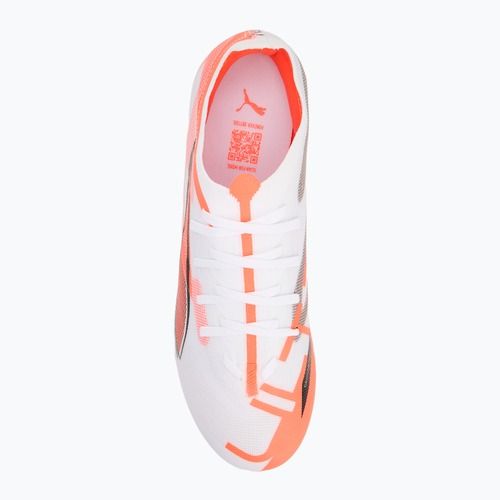 Pánské kopačky PUMA Ultra 5 Match FG/AG puma white/puma black/glowing red