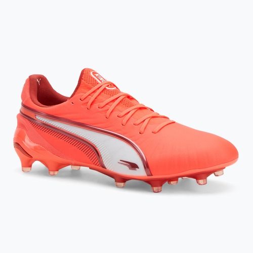 Pánské kopačky PUMA King Ultimate FG/AG glowing red/puma white/red fire