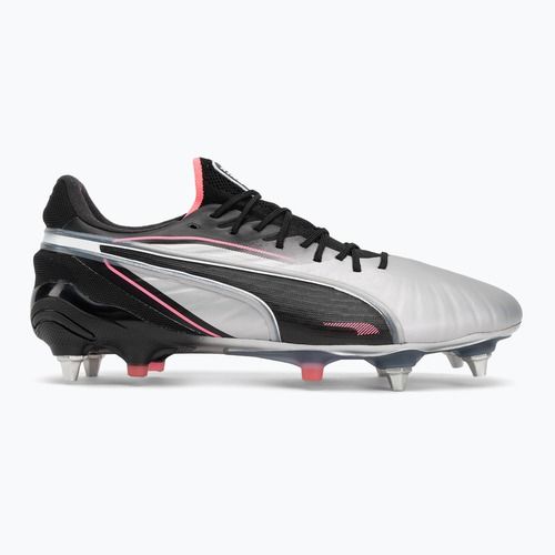 Pánské kopačky PUMA King Ultimate MxSG puma silver/puma black/sun struck/puma white