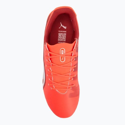Pánské kopačky PUMA King Match FG/AG glowing red/puma white/red fire