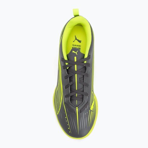 Dětské kopačky PUMA Ultra 5 Play TT Jr matte aged silver/yellow alert/puma aged silver