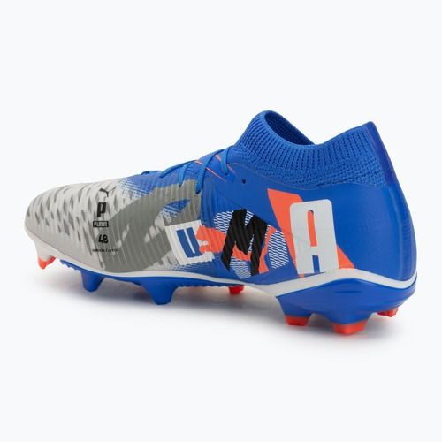 Pánské kopačky PUMA Future 8 Match Forever FG/AG white/ultra blue/feather gray/puma black/glowing red