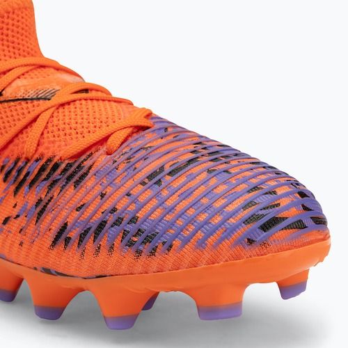 Dětské kopačky PUMA Future 8 Match Creativity FG/AG Jr orange poppy/puma black/dark amethyst