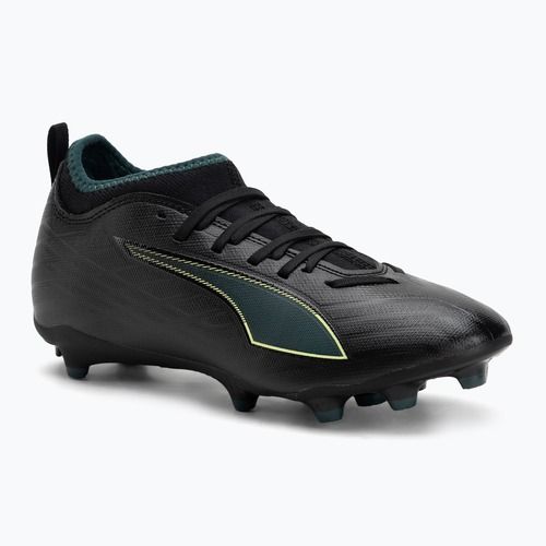 Dětské kopačky PUMA Ultra 6 Match FG/AG Jr puma black/fizzy light/green terrain