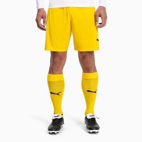 Pánské fotbalové legíny PUMA Team Liga Core cyber yellow/puma black