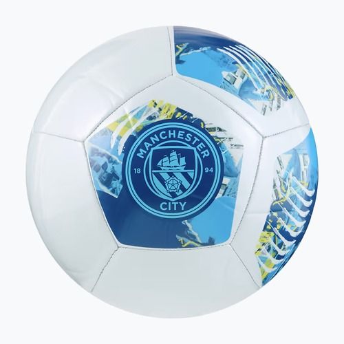 Fotbalový míč PUMA MCFC ftblNRGY blazing blue/bright aqua velikost 5 