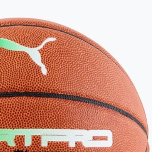 Basketbalový míč PUMA teamJAWS Court Pro Basketball leather brown/dark shadow velikost 7