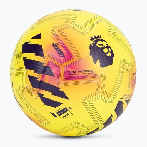Fotbalový míč PUMA Orbita Pro PL Lights FIFA Quality fluo yellow/multicolor velikost 5