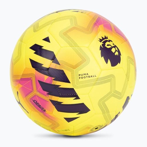 Fotbalový míč PUMA Orbita Cup PL Lights fluo yellow/multicolor velikost 5 