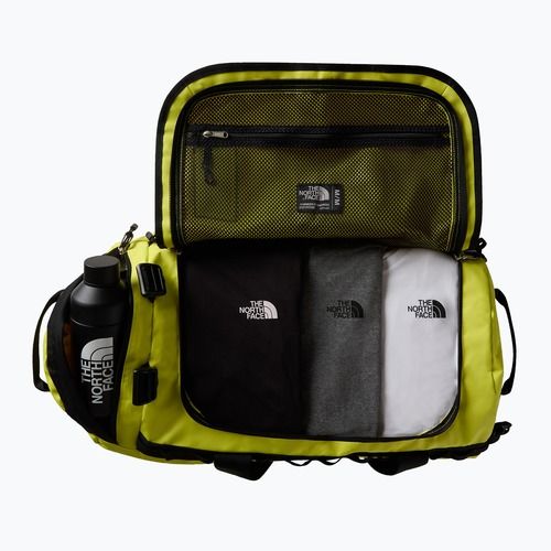 Cestovní taška The North Face Base Camp Duffel M 71 l sulphur spring green/tnf black