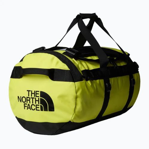 Cestovní taška The North Face Base Camp Duffel M 71 l sulphur spring green/tnf black