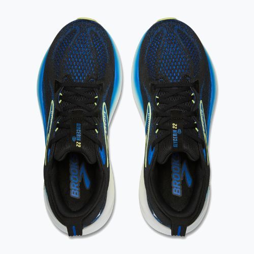 Pánské běžecké boty Brooks Glycerin 22 wide fit black/cobalt/neo yellow