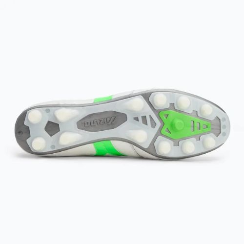 Pánské kopačky Mizuno Morelia II Elite Md white/neon green/galaxy silver