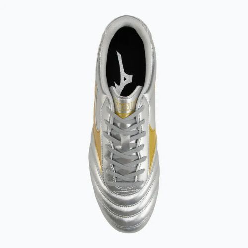 Pánské kopačky Mizuno Morelia II Club Md galaxy silver/gold/gold
