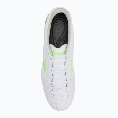Pánské kopačky Mizuno Morelia Neo IV Pro Md white/neon green/cool gray 3c