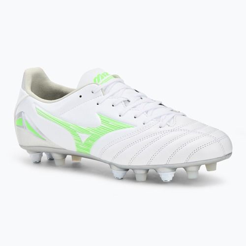Pánské kopačky Mizuno Morelia Neo IV Pro Mix white/neon green/cool gray 3c