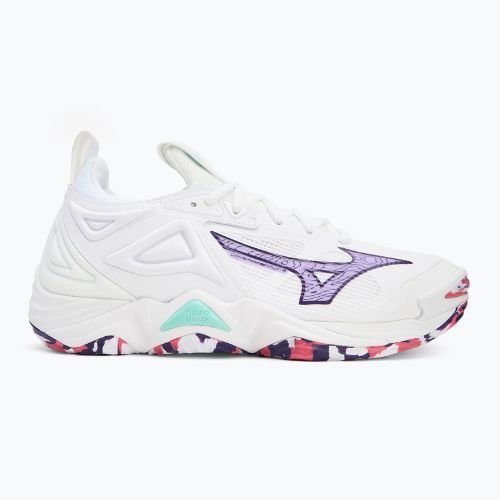 Volejbalové boty  Mizuno Wave Momentum 3 white/violet indigo/camellia rose