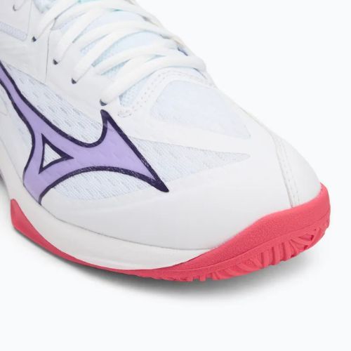 Volejbalové boty  Mizuno Thunder Blade Z white/violet indigo/camellia rose