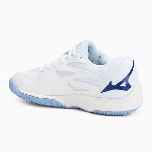 Dětské volejbalové boty Mizuno Lightning Star Z7 white/bellwether blue/bel air blue