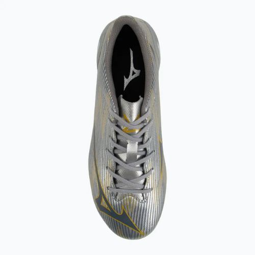 Dětské kopačky Mizuno α II Select Jr Md galaxy silver/8605 c/gold