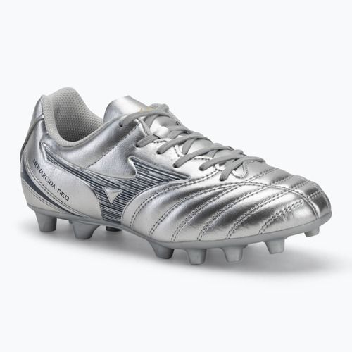 Dětské kopačky  Mizuno Monarcida Neo III Select Jr Md galaxy silver/8605 c/gold
