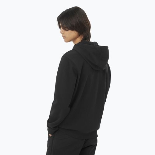 Pánská mikina Salomon Logo Full Zip Hoodie deep black