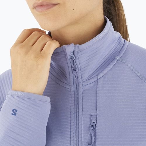 Dámská trekingová mikina Salomon Lightwarm Full Zip blue granite