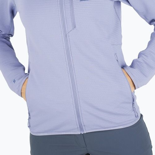 Dámská trekingová mikina Salomon Lightwarm Full Zip blue granite