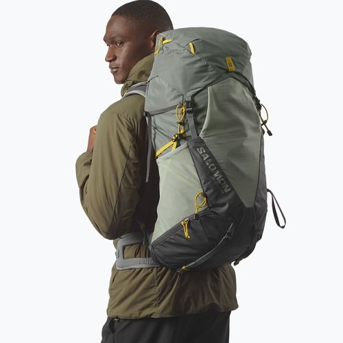 Pánský turistický batoh Salomon Aerotrek 40 l M-L sedona sage/seagrass/nine iron