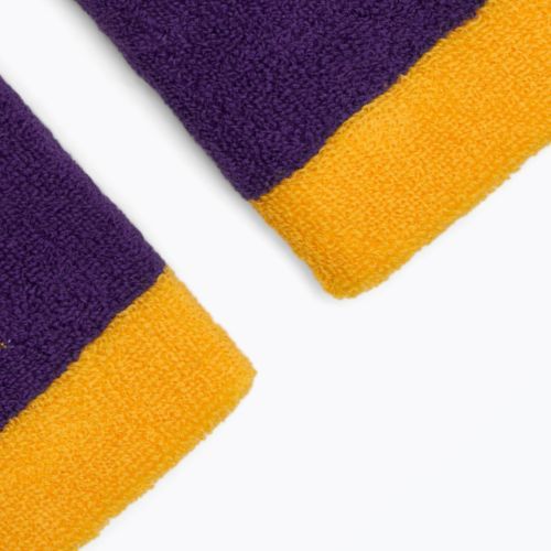 Potítka Nike Swoosh Doublewide Wristbands 2 szt. university gold/court purple/university gold