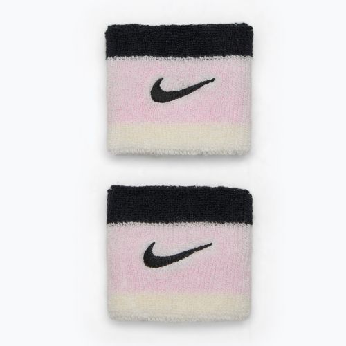 Čelenka Nike Swoosh Wristbands pink foam/coconut milk/black