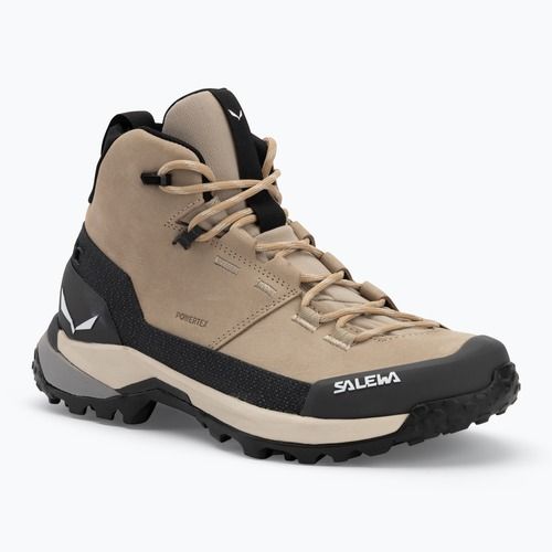 Dámské trekové boty  Salewa Puez Leather Mid Ptx quicksand / onyx