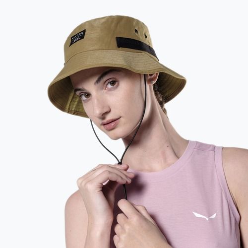 Klobouk Salewa Puez Hemp Brimmed golden brown