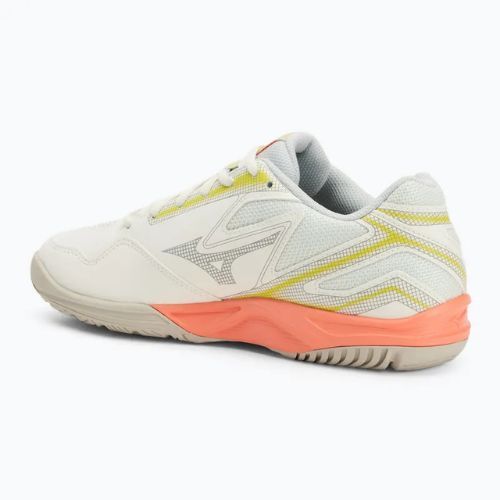 Dámské tenisové boty Mizuno Break Shot 4 AC snow white/ neon flame/ ghost gray