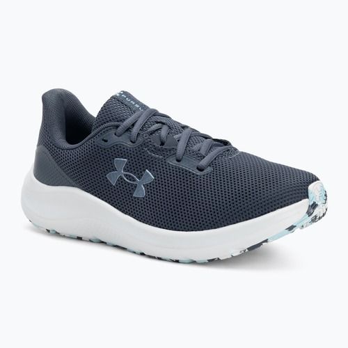 Dámské běžecké boty Under Armour Charged Pursuit 4 downpour gray/downpour gray/metallic gravel