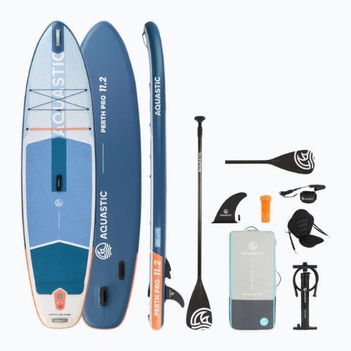Deska SUP AQUASTIC Perth Pro 11'2" allround bílá