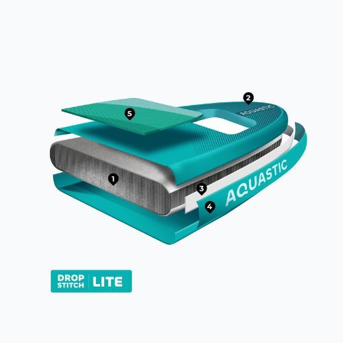 Sada paddleboard SUP nafukovací AQUASTIC Vista 11'2" green