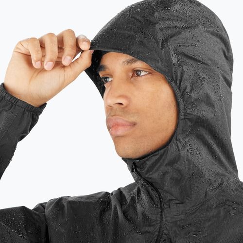 Pánská běžecká bunda Salomon Bonatti Waterproof deep black