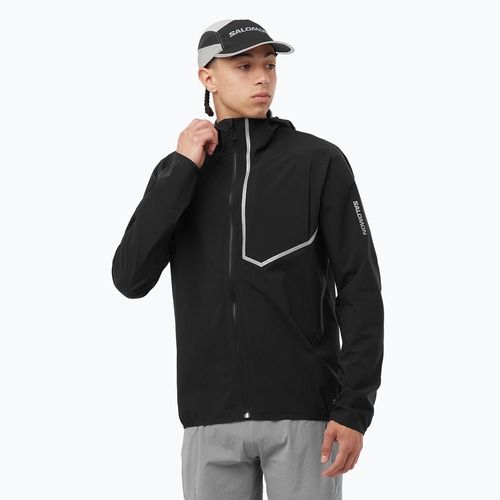 Pánská běžecká bunda Salomon Bonatti Trail deep black