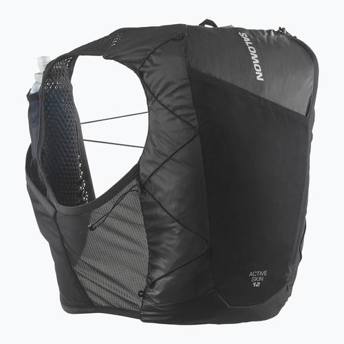 Běžecká vesta Salomon Active Skin 12 Set black/metal