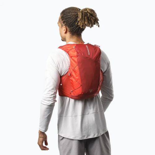 Běžecká vesta Salomon Active Skin 12 Set red dahlia/high risk red