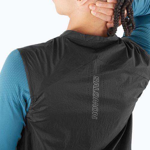 Pánská běžecká vesta Salomon Sense Aero Wind deep black