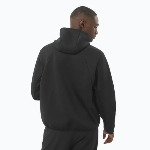 Pánská mikina Salomon SHAKEout Half Zip Hooded deep black